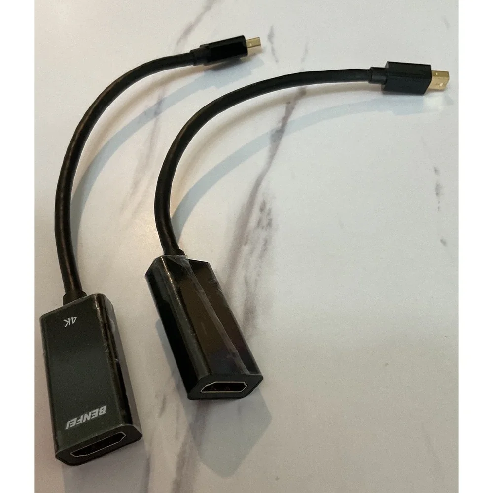 2 Pack Benfei 4K Mini DisplayPort to HDMI Adapter Black 000180black Thunderbolt